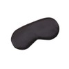 Eye Mask, Airplane, Blindfold (1 Piece, Black), Made of Natural Mulberry Silk, Light Blocking, Sleep Safe, No Pressure, Washable, Unisex, Adjustable Length, Travel, Convenient