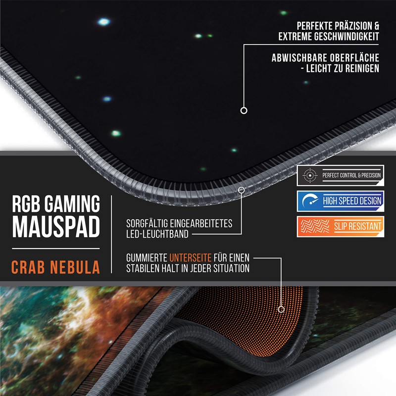 DE RGB Mouse Pads World Map