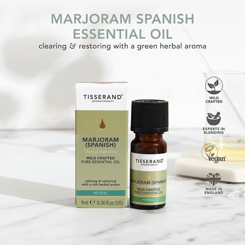 Tisserand Marjoram Spanish Wild Crafted Essential Oil 9 ml