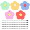 Mikikit Key Covers Caps, 5pcs Silicone Key Covers Caps Tags