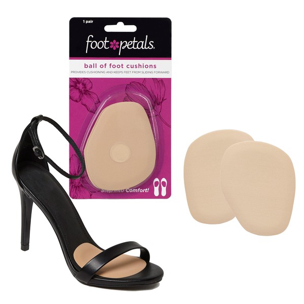 Foot Petals Women's Rounded 1 Pair, Khaki, One Size