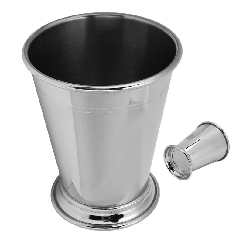 Julep Cup Stainless Steel Elegant Retro High Stability Beaded Mint