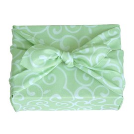 White House Furoshiki Pattern Single Sided Polyester 26.8 x 26.8 inches (68 x 68 cm) (Karakusa Cat)