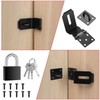 4 Inch 90 Degree Heavy Padlock Hasp, Right Angle Door