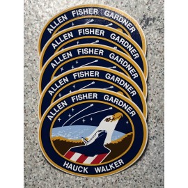 NASA STS-51A SPACE SHUTTLE DISCOVERY ALLEN FISHER GARDNER HAUCK WALKER STICKER