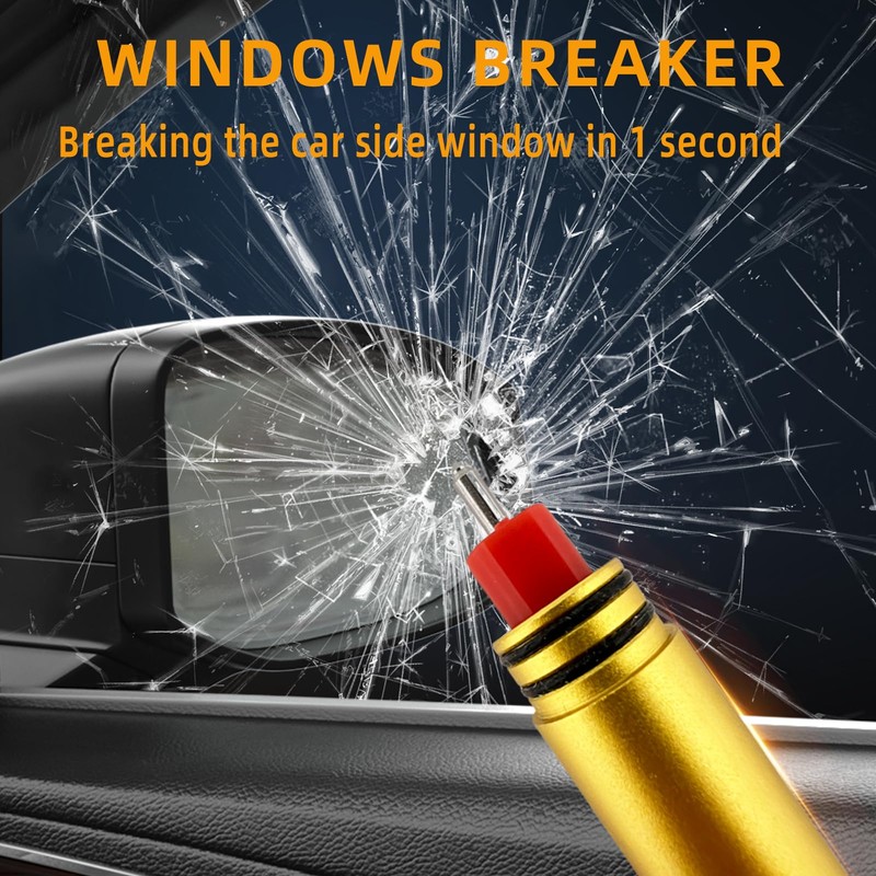 Allelic 2025 Upgraded Window Breaker Seatbelt Cutter, Window Breaker, Glass