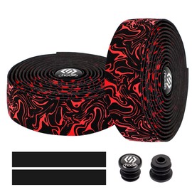 Chooee Road Bike Handlebar Tape,2PCS Bicycle Bar tape,Red.