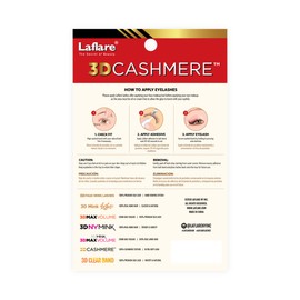 Laflare 3D Cashmere False Eyelashes Multipack, Ultra Soft, Glam, Luxurious, Cruelty-Free, Reusable, Fake Eyelashes 5 Pairs Value Pack (309X5P)