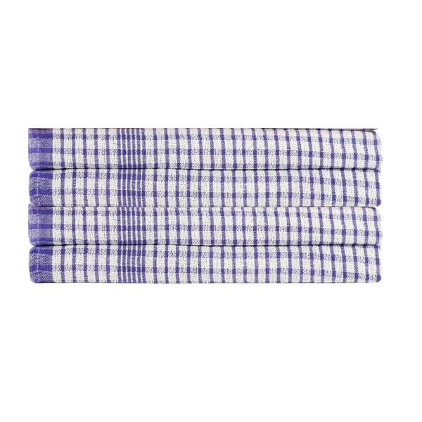 Lyra Linens - 100% Cotton Wonderdry Checked Tea Towels As