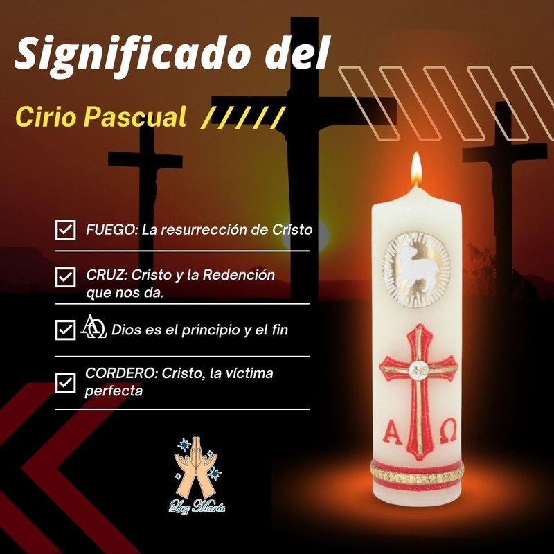 Luz María-Velas Cirio Pascual Decorado Paquete 10 Piezas