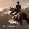 Horse Earrings Sterling Silver Horse Dangle Earrings Mother's Day Jewellery