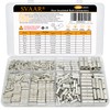 SVAAR 380PCS Non Insulated Butt Connectors Kit Butt Splice Connector