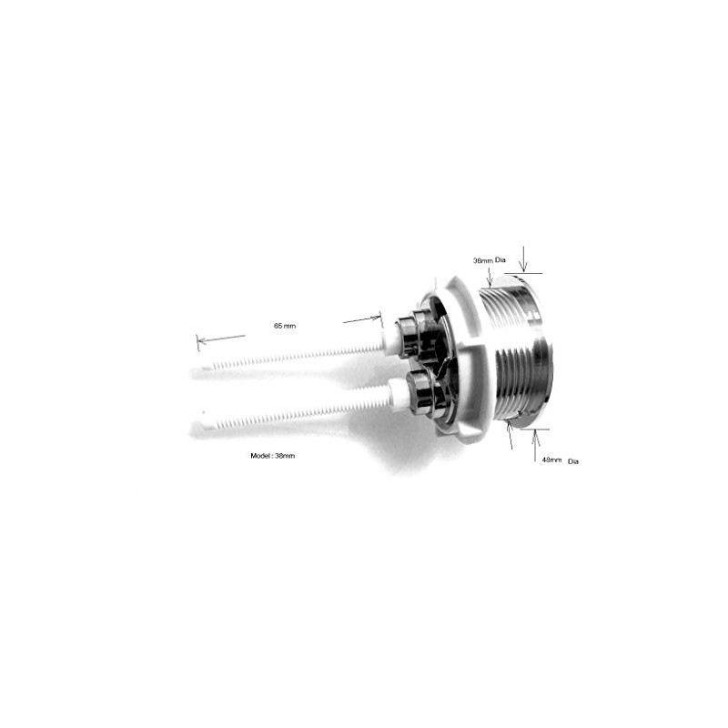 38mm Standard Chrome Plated Silver Flush Toilet WC Tank Push