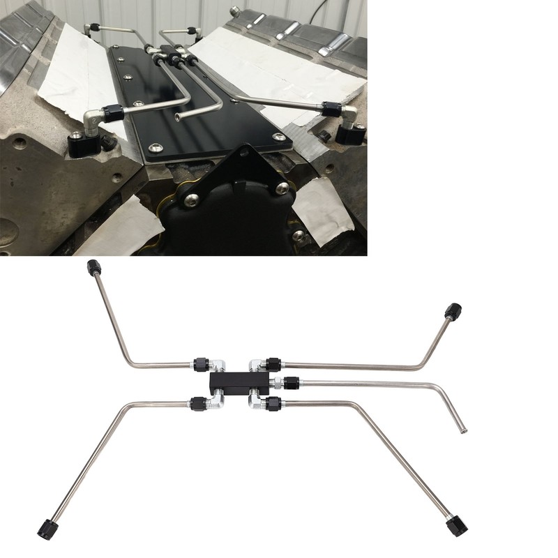 Complete Coolant Crossover Steam Vent Kit Stainless Steel for LS1