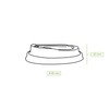 BIOZOYG Coffee To Go Lid for Drinking Cups, Diameter 80