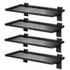 BOBIBAN 4 Pack Slatwall Shelves, Heavy Duty Metal Slat Wall