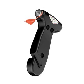 KITUREK Car Safety Hammer, 3-in-1 Car Emergency Escape Tool with Window Breaker & Seat Belt Cutter, Car Emergency Kit Gadgets for Car, Office, Home (Black, 1pcs)