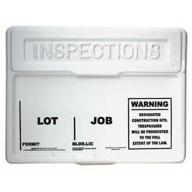 Permit Posting Box White