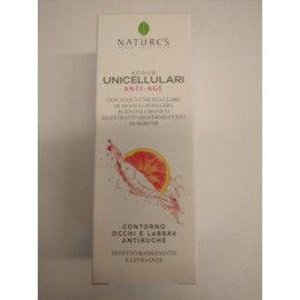Nature's - Einzelliges Anti-Age-Wasser, Anti-Falten-Augenpartie und Lippen mit einzelligem Bio-Orangenwasser, Hyaluronsäure und biofermentiertem Zitrusextrakt - 15 ml