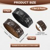 M METERXITY 2-Pack Leather Loop Keeper Accessories, 1.5 Inch/ 3.8