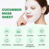 OUPEICHARM Cucumber Face Masks Sheet for Women,Moisturizes Facial Masks Oil