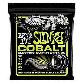 Ernie Ball Regular Slinky Cobalt Electric Guitar Strings, 10-46 Gauge (P02721)