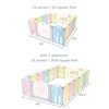 Fortella Cloud Castle Foldable Playpen, Baby Safety Play Yard with
