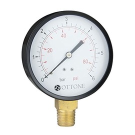 100mm 10 Bar Pressure Gauge Air Oil Water Meter 1/2" BSPT Side Entry Manometer