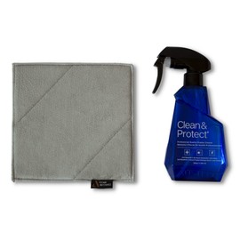 Austere V Series Clean & Protect Screen Cleaner Spray & Wipe Kit, 230mL + Dual-Sided Polish Cloth, Ammonia-Free LED, LCD, OLED, Computer Monitors, Laptop, iPhone, iPad, TV Cleaner- Eliminates Static