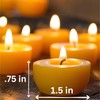 Serenibee Beeswax Tea Light Candles - 100% Pure Beeswax with