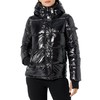 S13 Women's Lacquer Ella Puffer Coat, Onyx, M