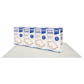 Harbour Housewares Disposable Incontinence Bed Pads - 60cm x 89cm - 50x Extra-Large Waterproof High Absorbency Underpads Mattress Protector Overnight Bed Wetting Sheets Incontinence Pads