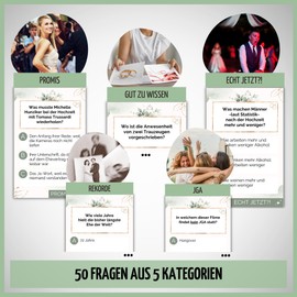 Hochzeits-Check by snaPmee - Funny Quiz Game for Wedding & JGA - 50 Quiz Questions for Wedding Planning, Records, Celebrities & Co - Gift Bride, Groom, Maid of Honour