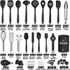 43 Pcs AIKKIL Kitchen Utensils Set, Heat Resistant Silicone Cooking
