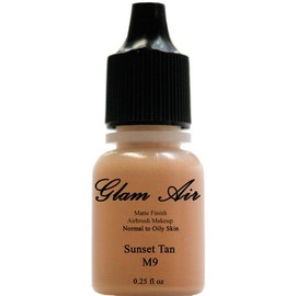Glam Air Airbrush M9 Sunset Tan Matte Foundation Water-based Makeup (991) (Ideal for Normal to Oily Skin)