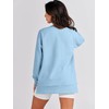 ANRABESS Women's Oversized Sweatshirts Crewneck Long Sleeve Tunic Pullover Shirts