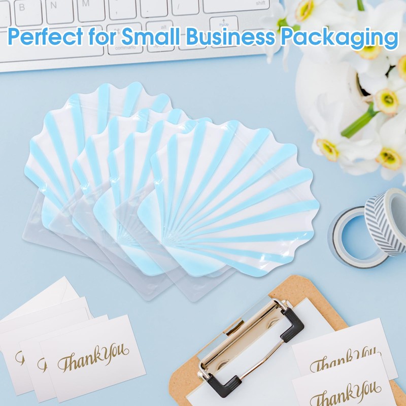 15pcs Seashell Shaped Bags for Bachelorette Party Hangover Kit, Resealable
