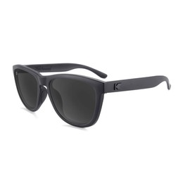 Knockaround Premiums Sport - Polarized Sunglasses For Running & Fitness (Matte Black on Black Frame/Polarized Black Lenses)