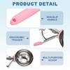 sourcing map 2pcs Cookie Scoops, Ice Cream Scoop with Trigger