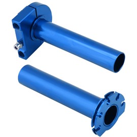 KIMISS 7/8 inch 22 mm Twist Throttle Grips, Universal Throttle Handle, Handlebar Accelerator for Scooter Motorcycle, Dirt Bike (Blue)