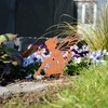 UNUS Zinc Elf Sitting Small, Garden Decoration Rust Look, Garden