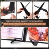 Menkxi Acrylic Cookbook Stand Cook Book Stand for Kitchen Counter