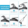 SI 12V Electric Windshield Wiper Motor Kit+Wiring For Kawasaki Teryx