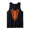 Christmas Toy Soldier Uniform Nutcracker Cosplay Red Costume Tank Top