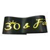 NAUXIUDSJS 30 Fabulous Sash, 30th Birthday Sash, Black Satin Sash