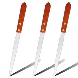 Maxqzin 3 Pcs Letter Opener, Letter Opener Envelope Slitter with Wooden Handle Lightweight Stainless Steel Sword Envelope Opener for Office Home School Supplies