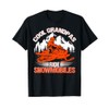 Cool Grandpas Ride Snowmobiles Funny Snowmobile Dad Grandpa T-Shirt