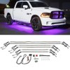 LEDGlow 6pc Purple LED Flexible Truck Slimline Underbody Underglow Accent
