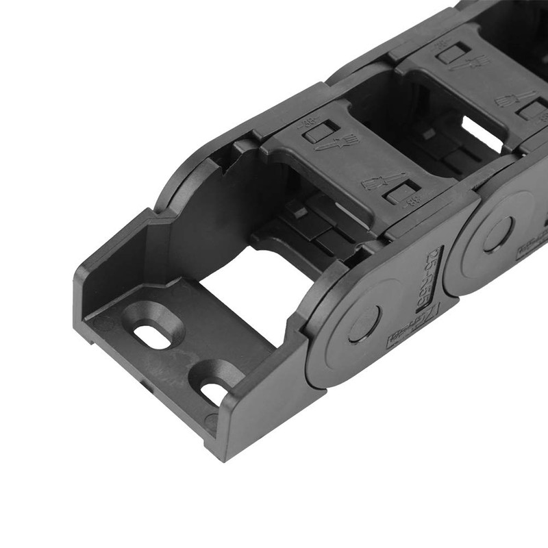 Drag Chain Cable Carrier, 100cm 25 x 38mm Black Nylon
