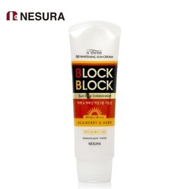네슈라 오뜨리 블록 앤 블록 50 화이트닝 선크림 80g Neshura Otri Block and Block 50 Whitening Sunscreen 80g